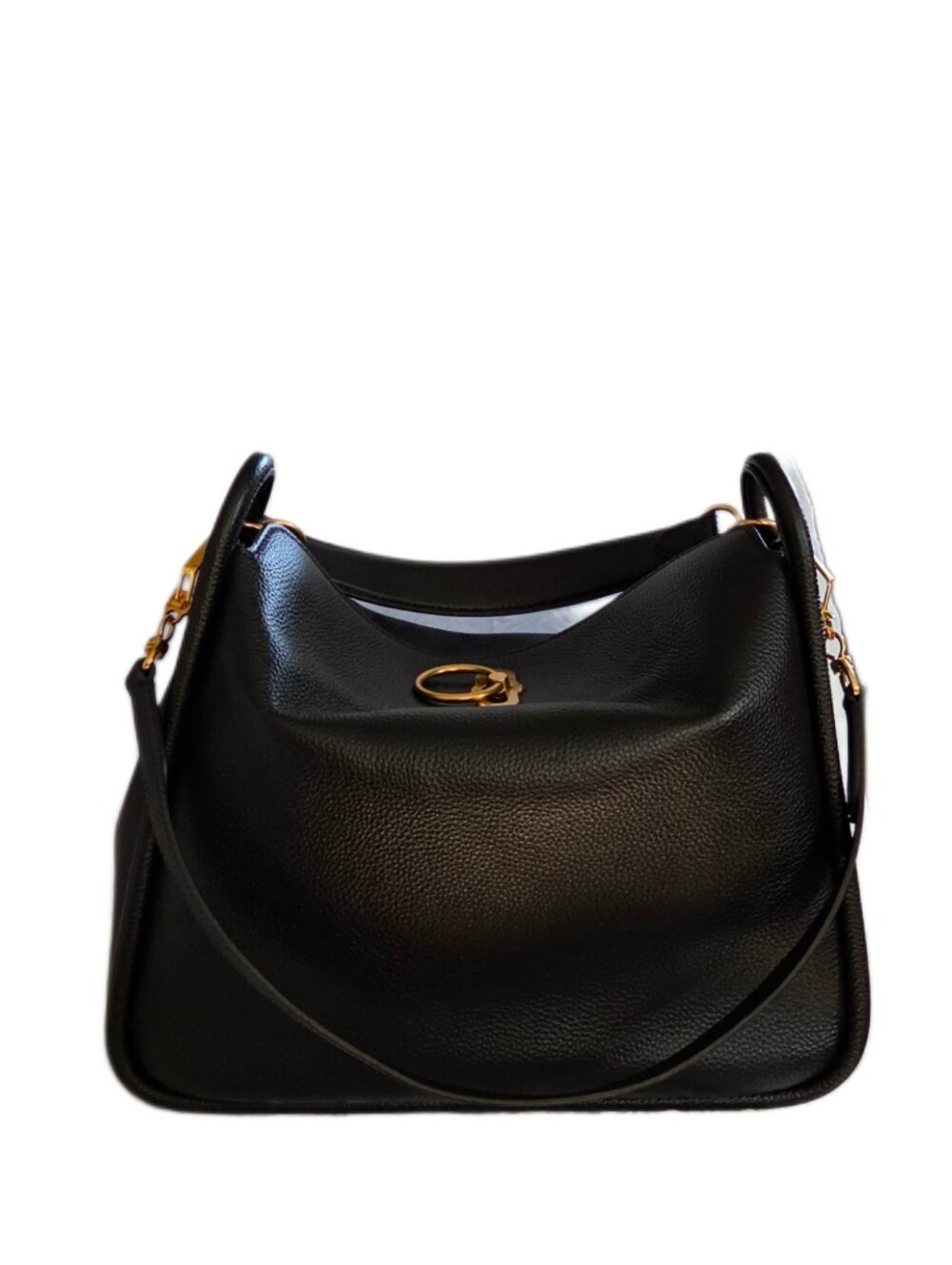 Mulberry Leighton Black With Gold Standard Size - Picture 2 of 8